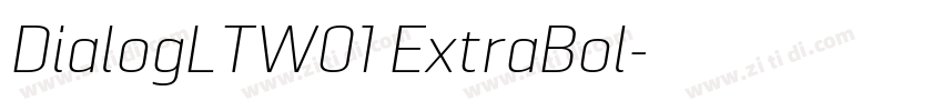 DialogLTW01 ExtraBol字体转换